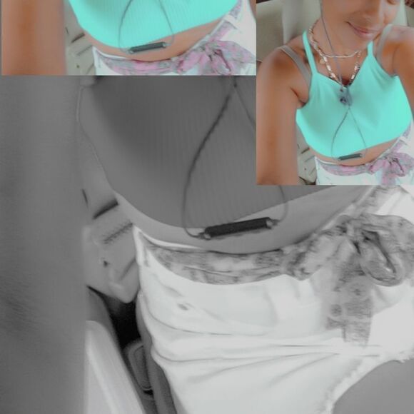 COPY -blue crop Top - Picture 10 of 11